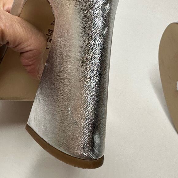 CIRCUS NY SAME EDELMAN “HOLMES” SILVER METALLIC ANKLE STRAP SANDAL 12 M NWT - Picture 16 of 16
